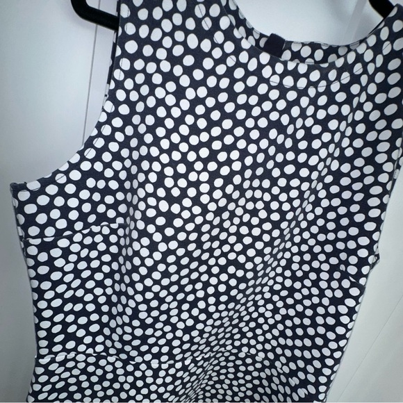 Women's Gap Fit and Flare Polka Dot Dress  - Size 14 Tall - Picture 3 of 10